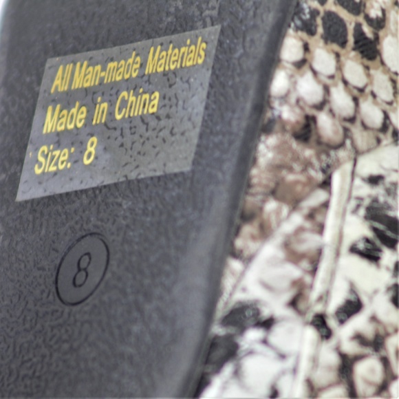 Charlotte Russe 8, knee high faux snakeskin boots - Picture 8 of 8